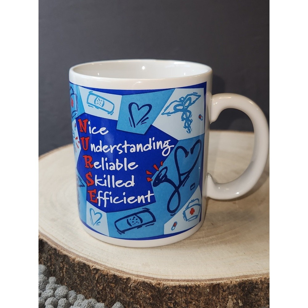 Nurse Mug Papel Exclamations Ceramic Coffee Cup featuring HEART‎ & HUGS Graphics